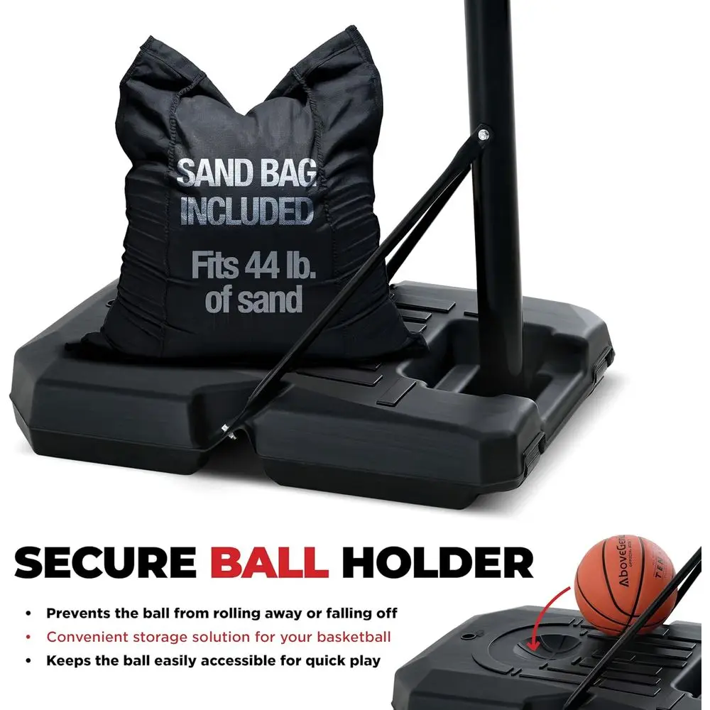 Adjustable 44 Shatterproof Bas - Kids Outdoor Basketball Hoop review and price